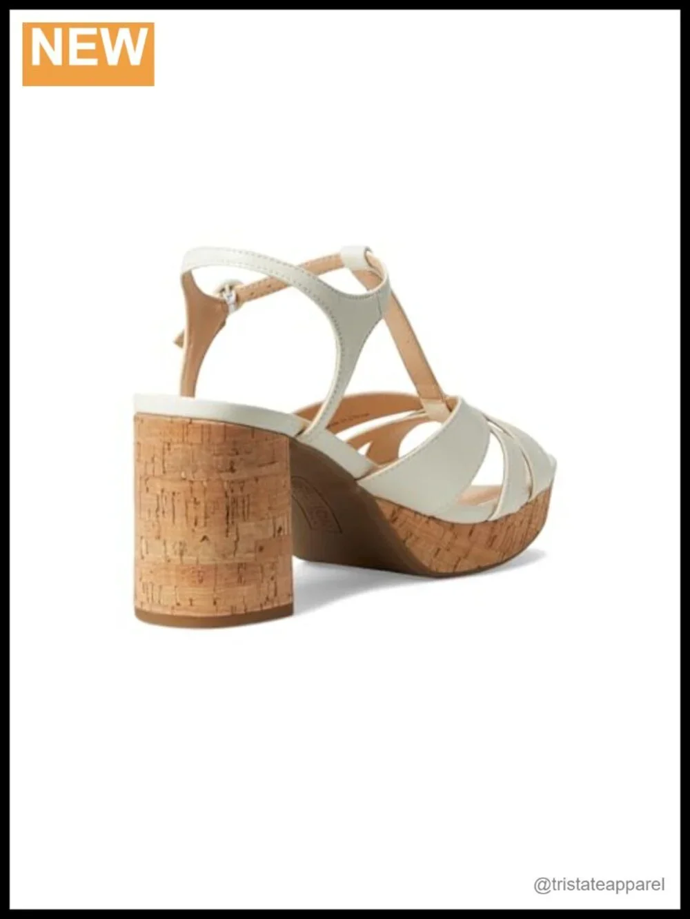 Platform Slingback Sandal with Buckle Closure and Flexible TPR Outsole